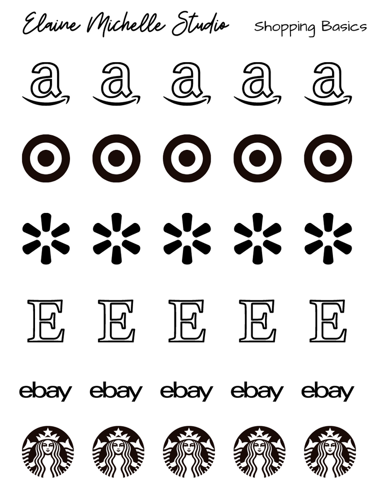 Shopping Icons - Basics