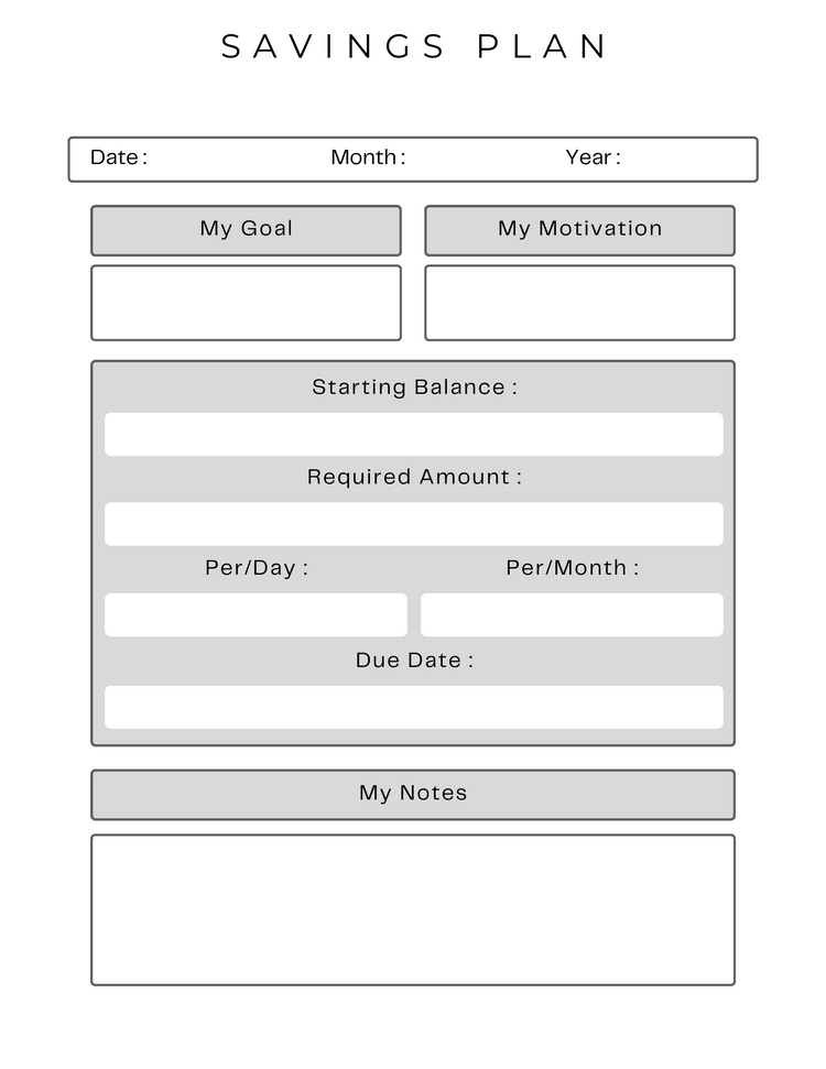 Budget Planner Dated 2023- Digital Format