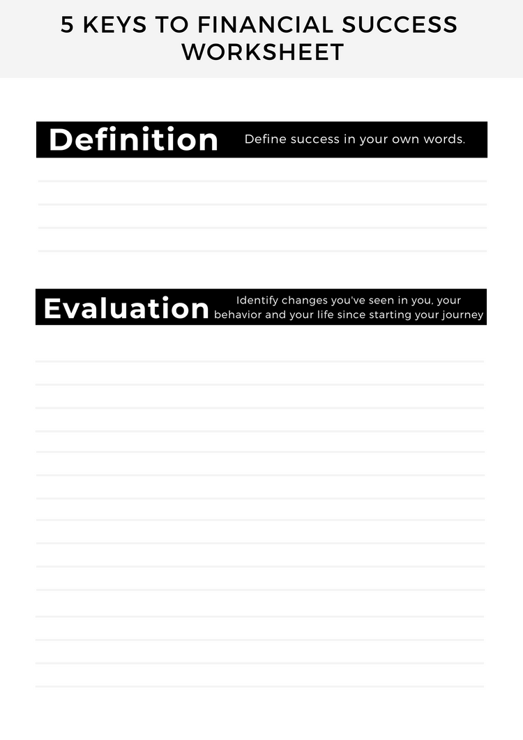 Free Resources- Budget Worksheets