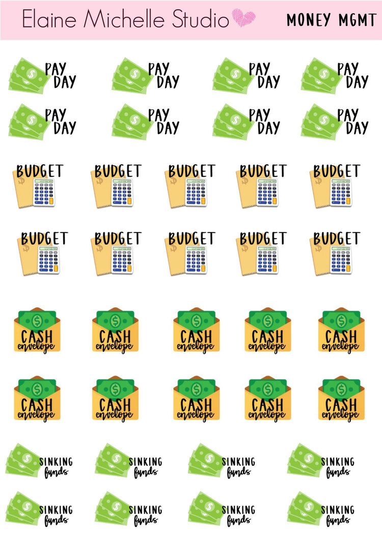Deluxe Budget Sticker Pack (Dave Ramsey Inspired)