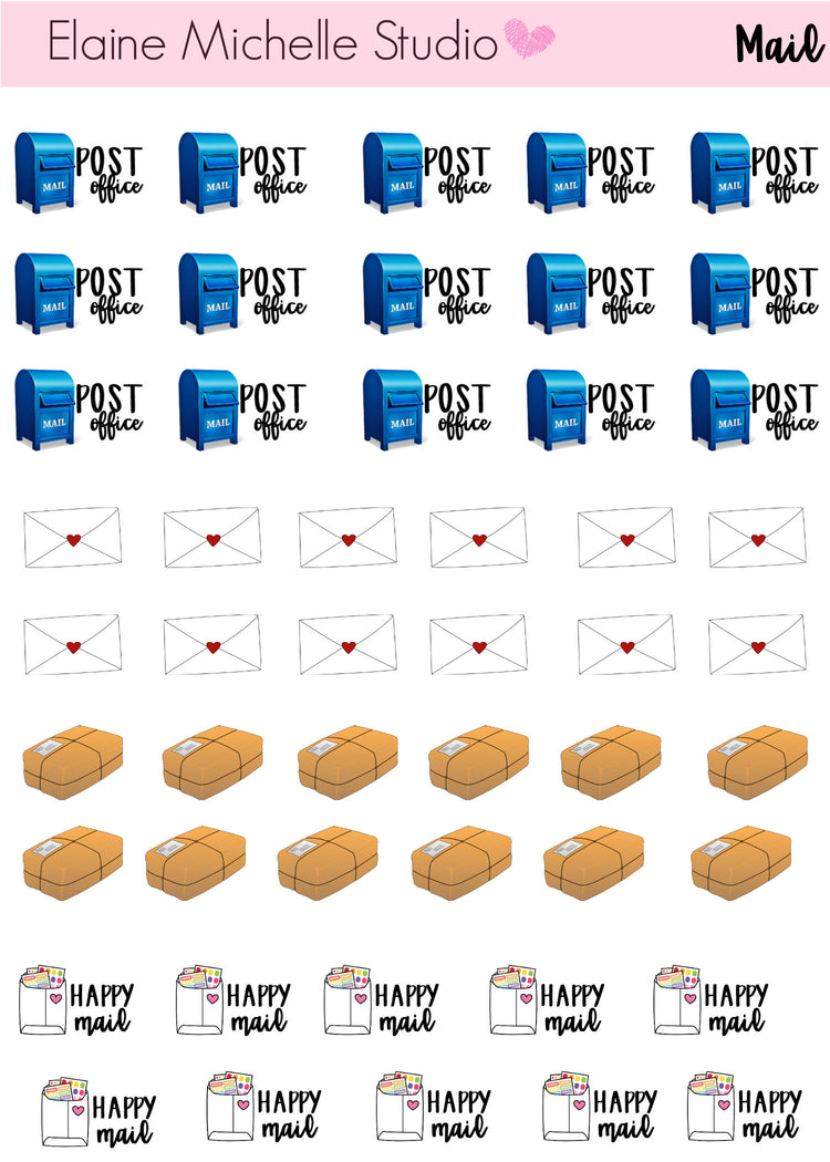 Mail - Planner Stickers
