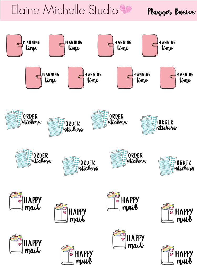 Planner Basics - Planner Stickers
