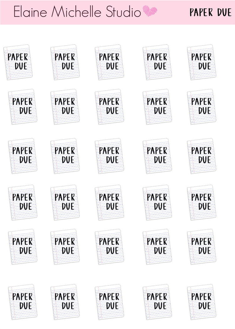 Student Planner Stickers Bundle Pack