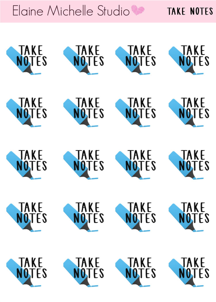 Student Planner Stickers Bundle Pack