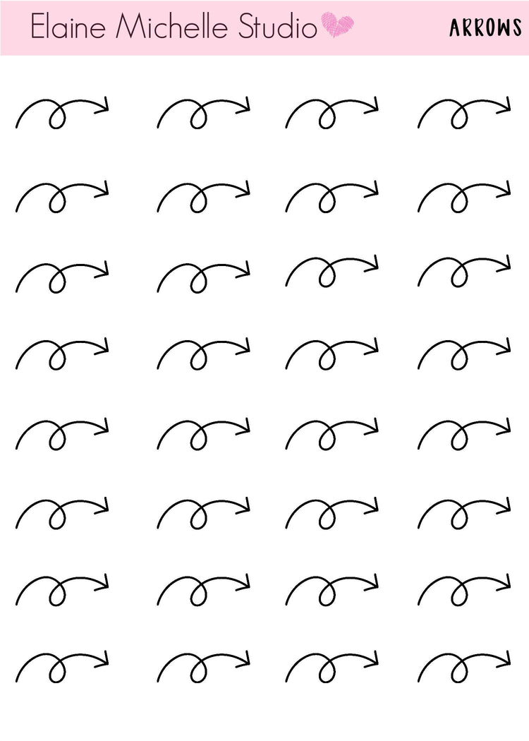 Arrow Planner Stickers