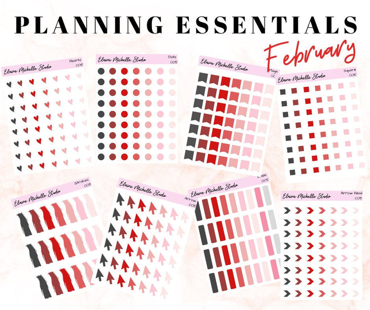 Planner Essentials Bundle- February